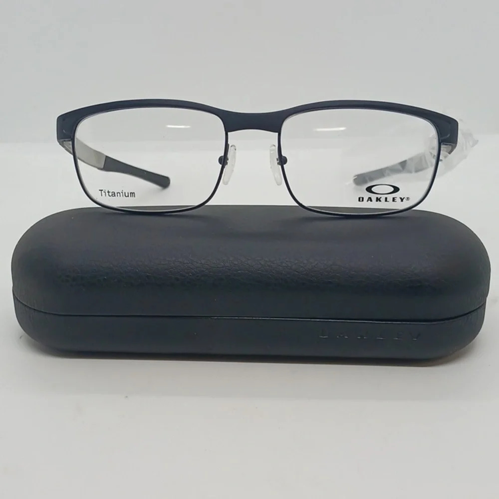 NWT RX-ABLE OAKLEY SURFACE PLATE EYEGLASS FRAMES SATIN LIGHT STEEL